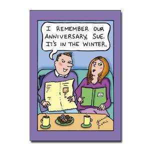  I Remember   Hilarious Cartoon Anniversary Greeting Card 