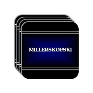 Personal Name Gift   MILLERSKOFSKI Set of 4 Mini Mousepad Coasters 