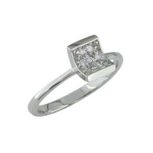  Freedom   size 10.00 14K White Gold Diamond Ring: Jewelry