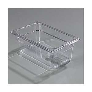  Clear TopNotch™ One Quarter Size Food Pan, 10 1/4 x 6 3 