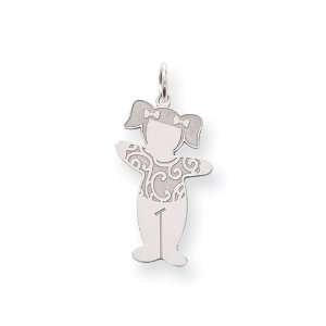  Sterling Silver Loopy Cuddle Charm: Jewelry