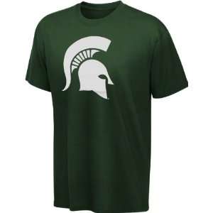 Michigan State Spartans Dark Green Icon Logo T Shirt 