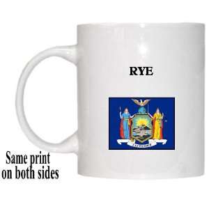  US State Flag   RYE, New York (NY) Mug 