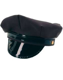    Black Chauffeur Butler Limo Driver Hat Costume Uniform: Clothing