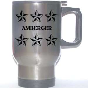  Personal Name Gift   AMBERGER Stainless Steel Mug (black 