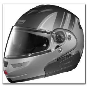 Nolan N103 N Com Modular Motorcycle Helmet Gray/Silver Arctic XXL 2XL 