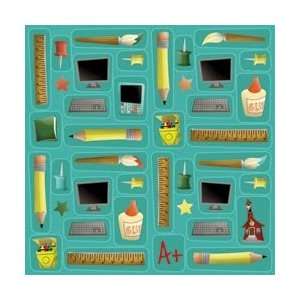  New   School Paper 12X12   School Supplies by Karen Foster 