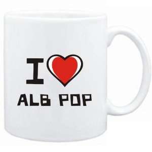  Mug White I love Alb Pop  Music: Sports & Outdoors