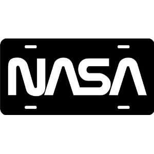  Nasa   Worm Logo Auto License Plate Black: Everything Else