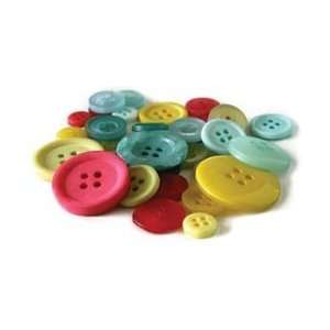  Cosmo Cricket Upcycle Buttons; 6 Items/Order Arts, Crafts 