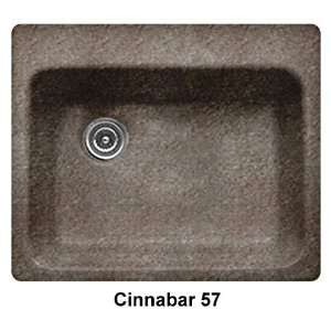 CorStone 10557 Cinnabar Bristol Bristol Single Bowl Self Rim Kitchen 
