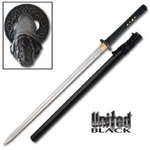  United Black   Ikazuchi Double Edged Ninja Sword High 