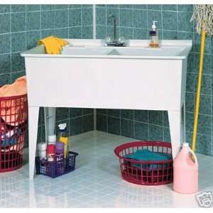  Heavy Duty 38 Gallon Tub and Utility Sink with Faucet 