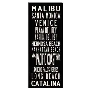  Uptown Artwork LA Beaches Canvas Wall Print   20W X 40H in 