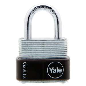  Yale Y115/30/117/1 Laminated Steel Padlock with Brass 3 