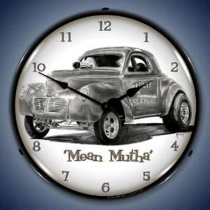  Tim Odell Artwork Mean Mutha Lighted Wall Clock