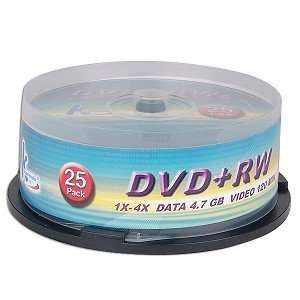 KHypermedia 4x 4.7GB 120 Minute DVD+RW Media 25 Piece 