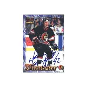Denny Lambert, Ottawa Senators, 1997 Pacific Invincible Autographed 