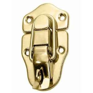  6 Drawbolt/pull Latch with Lock Loop Brass Plate W/screw 