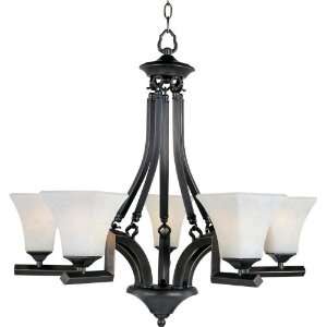  Maxim Lighting 12425FLHB Mission Bay 5 Light Chandelier 