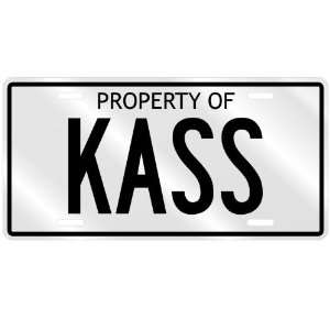  NEW  PROPERTY OF KASS  LICENSE PLATE SIGN NAME: Home 