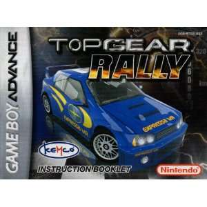Top Gear Rally GBA Instruction Booklet (Game Boy Advance Manual Only 