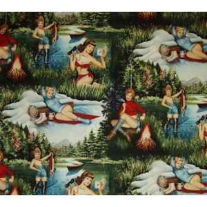   Au Natural by Alexander Henry, Pinups Outdoors Arts, Crafts & Sewing