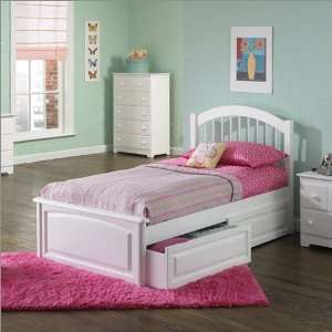  Full Windsor with Raised Panel Footboard in White by 