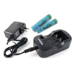  Tenergy 2 Channel 18650/14500 Li ion Battery Charger and 2 Li 