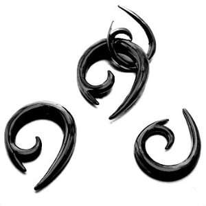 Black Ivy Spiral Taper made from 316L Gurgical Stainless Steel   14g 