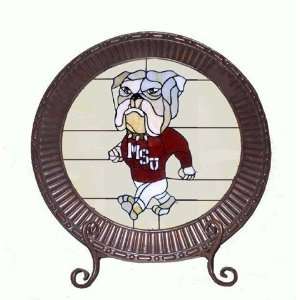  Mississippi State Bulldogs Glass Charger Plate: Home 
