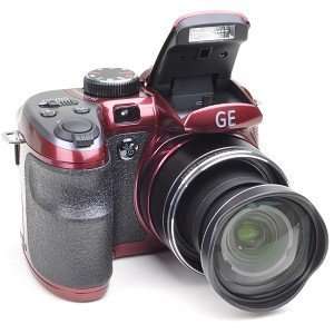  15x Optical/6x Digital Zoom HD Camera (Burgundy Red): Camera & Photo
