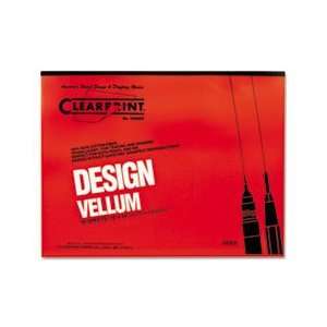  Design Vellum Paper, 16lb, White, 18 x 24, 50 Sheets/Pad 