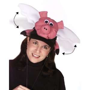  Rasta 1781 Flappy Cap   Flying Pig with Wing Animated Hat 