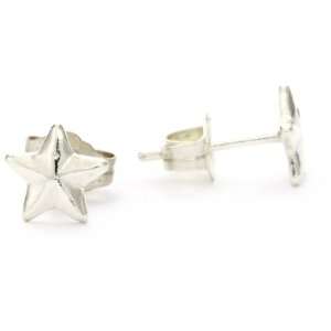    Chibi Jewels Sterling Silver Star Studded Earrings: Jewelry