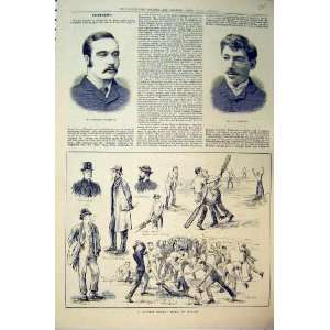  1883 Country Cricket Match Ireland Sport Robertson: Home 