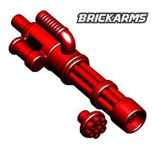   Scale LOOSE Weapon Minigun Trans Red with NO AMMO Toys & Games