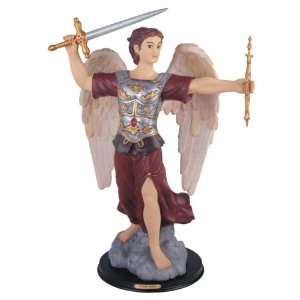  24 Inch Archangel Michael With Glass Eyes Holy Figurine 