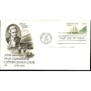  United States First Day Cover Stamps   Captain James Cook 