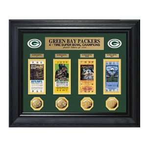  Green Bay Packers Four time Super Bowl Champion Ticket and 