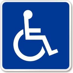  Handicapped Symbol Engineer Grade Sign, 18 x 18 Office 