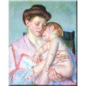   Baby 24x30 Streched Canvas Art by Cassatt, Mary,: Home & Kitchen