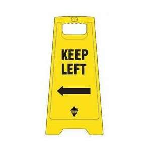 Tough Guy 6DMG5 Floor Sign, Yellow, 24 In., 2 Sided:  