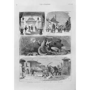   Pantomimes London Theatres 1880 Antique Print: Home & Kitchen