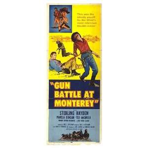  Gun Battle At Monterey Original Movie Poster, 14 x 36 