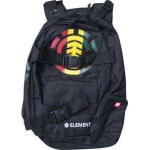  Element Mohave Men Black / Rasta Skate Backpack Sports 