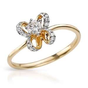  Solitaire Plus Ring With Genuine Clean Diamonds Well Made 