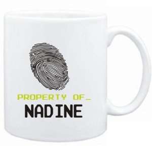  Mug White  Property of _ Nadine   Fingerprint  Female 