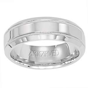ARTCARVED HEARTSTRUCK 3/8 Carat Diamond Palladium Wedding Ring