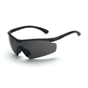 Crossfire Vision Half Frame Safety Glasses Smoke Lens   Matte Black 